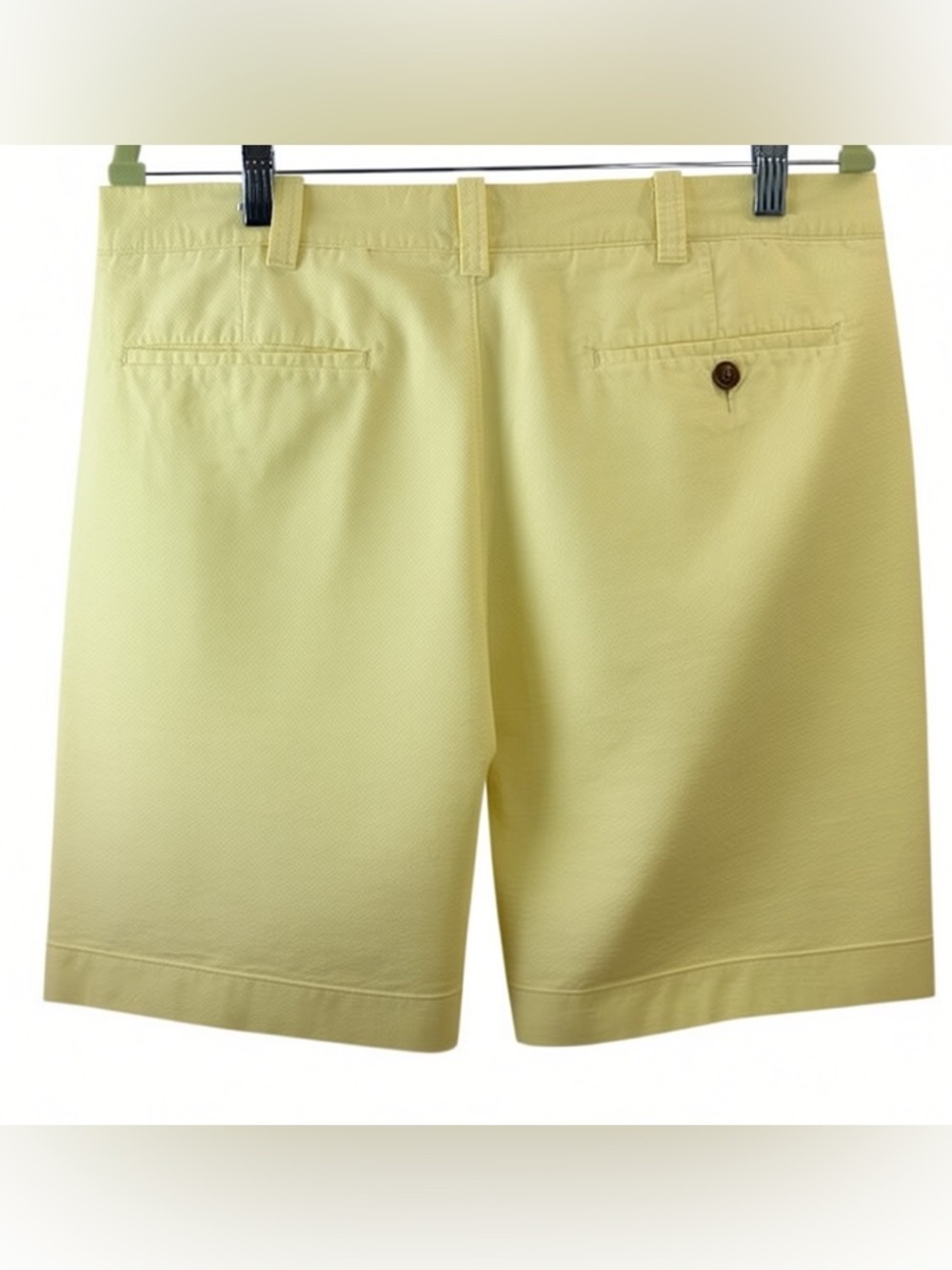 J.Crew Sunwashed Oxford Chino Shorts Yellow Size 33 Mens 8" Inseam - Picture 2 of 4